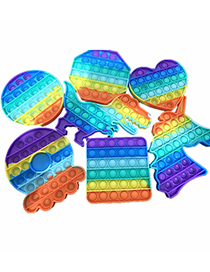 Fashion Colored Apple (12*11.5) Rainbow Children's Mental Arithmetic Decompression Educational Toys